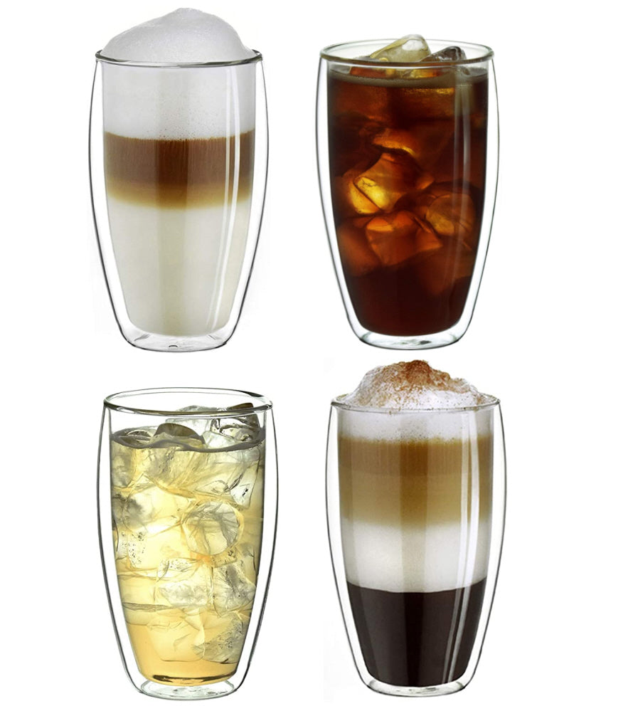 Double-walled glasses - Set of 4 pieces - 350ml