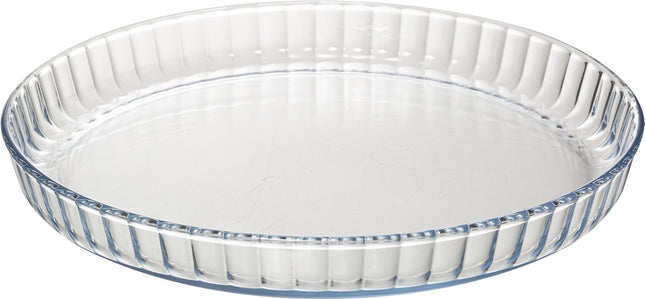 Obstkuchenform aus Glas mit Deckel, Ø 30 cm