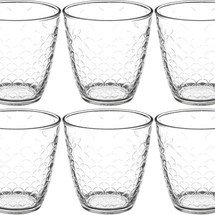 Set mit 6 Wasser-/Saftgläsern Rom 250 ml aus Glas