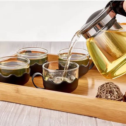 Glazen theepot met thee filter/infuser 900 ml