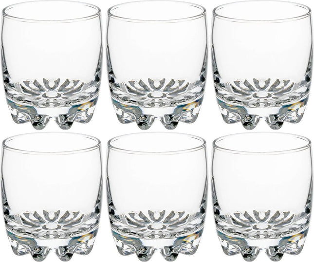 Set van 6x stuks water/sap glazen Tin 310 ml van glas