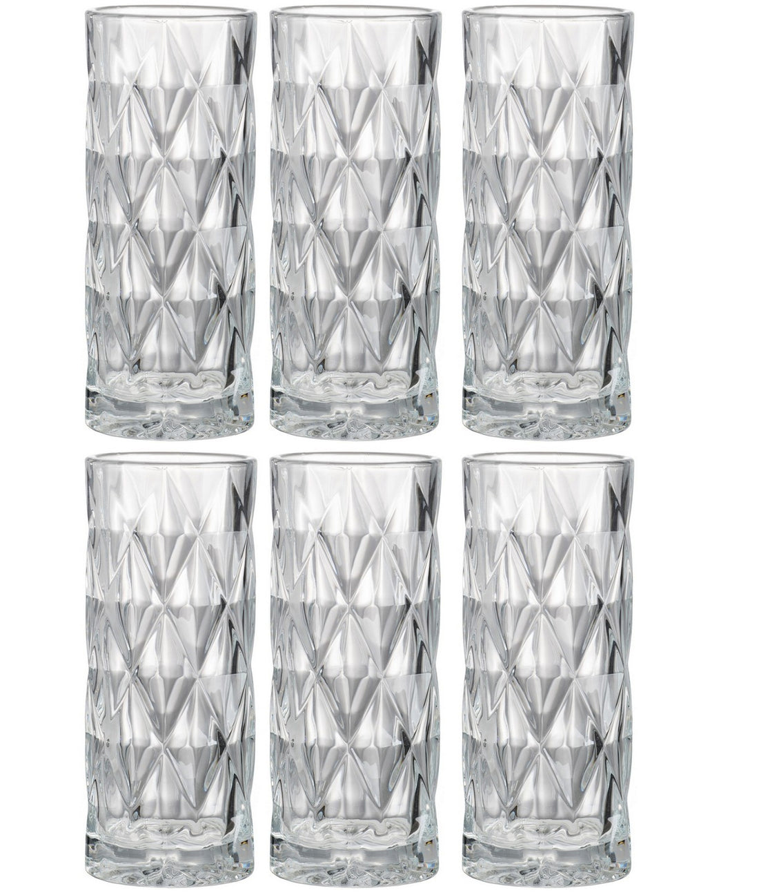 Tumbler long drink cocktail glass 6 pcs - 36 cl