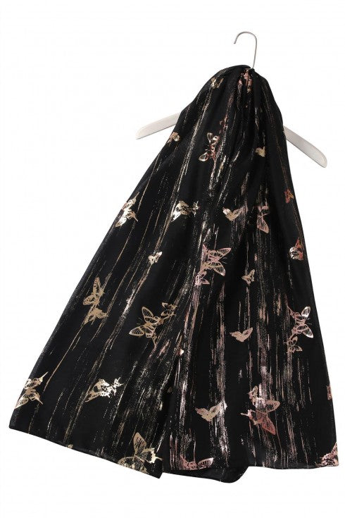 Gold Brushed Butterfly scarf