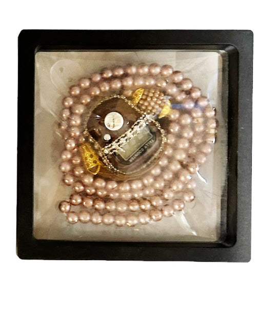 Tasbih gift set – tasbeeh met 99 kralen en digitale teller, paars of rose gold – foto 3
