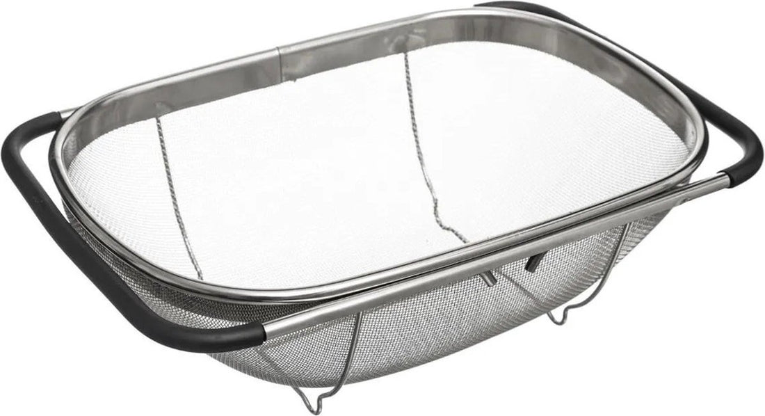 Secret de Gourmet gootsteenvergiet van RVS – uitschuifbaar tot 54,5 cm, zilver – foto 3