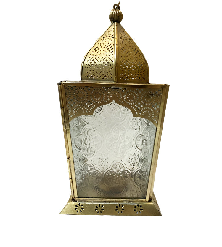 Moroccan gold-colored lantern