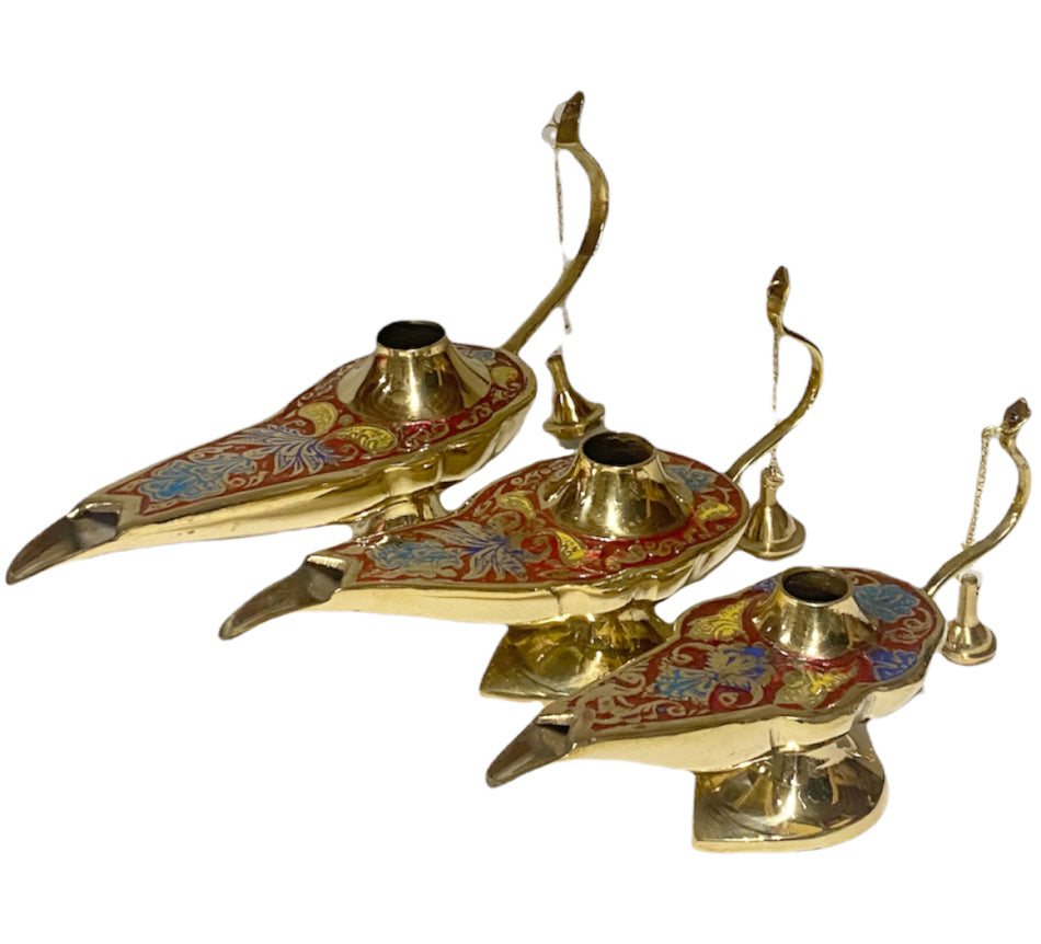 Aladdin magic lamp gold-red