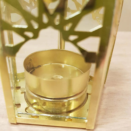 Orientalische Mini-Metalllaterne – Kerzenhalter 13 cm