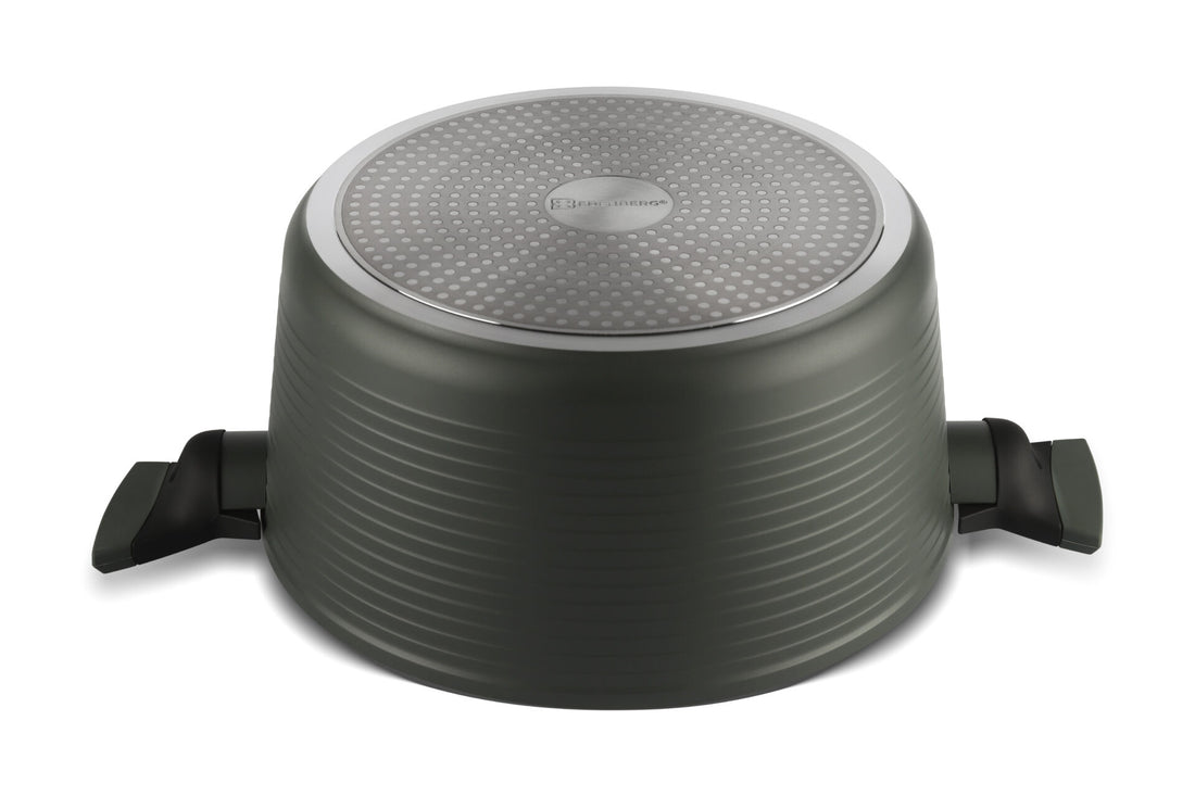 Edënbërg Green Line - Set de 12 casseroles et poêles de luxe en aluminium forgé - Revêtement céramique/marbre