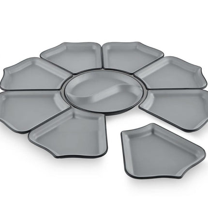 9 Delig Serveer set - Melamine - 66 cm