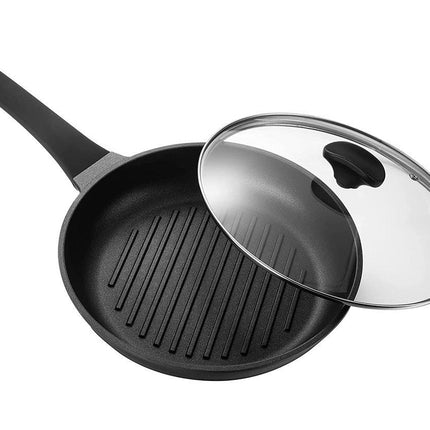 Ronde Grillpan met deksel - steakpan