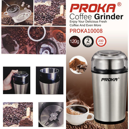 Elektrische Kaffeemühle - Grinder Edelstahl 120g