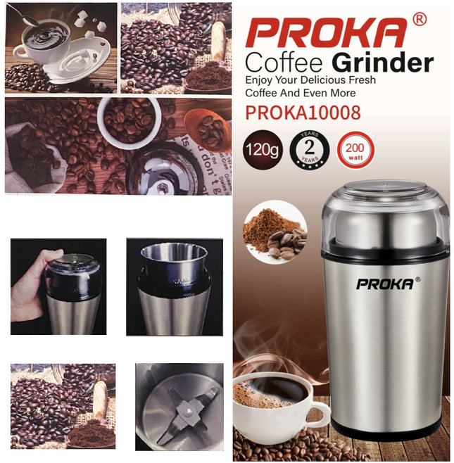 Elektrische Kaffeemühle - Grinder Edelstahl 120g