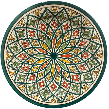 Marokkaanse schaal zwaka groen 35 cm