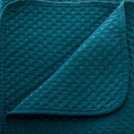 Bettüberwurf - Blau/Grün - Abmessung 260x240 mit 2 Kissenbezügen von 60x60
