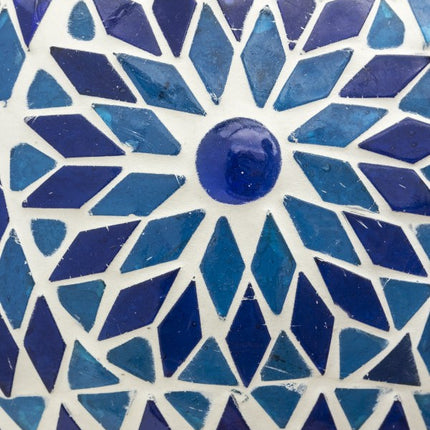 Orientalische Lampe Mumbai Mosaik blau