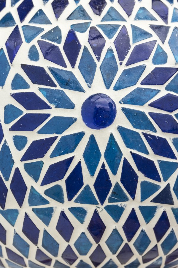 Oriental lamp Mumbai mosaic blue