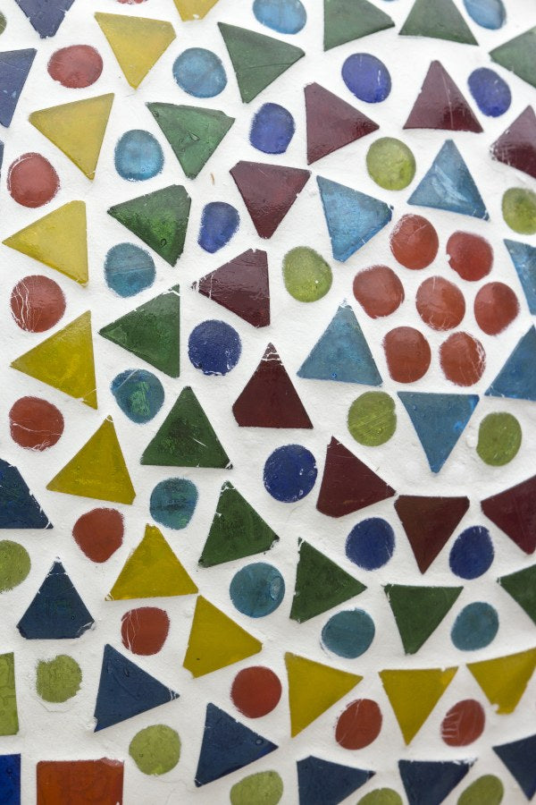 Lampe mosaïque multicolore Classique