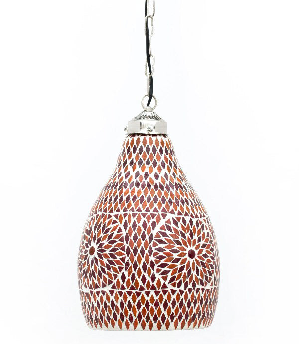 Oriental Jaipur mosaic lamp orange