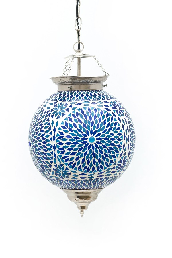 Oriental lamp Mumbai mosaic blue