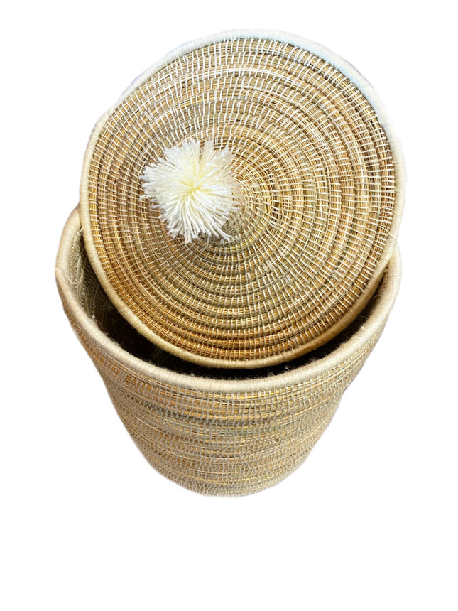 Grote Marokkaanse berber rieten wasmand