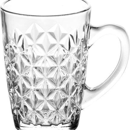 Mokken met handvat - Glazen set van 6 stk.