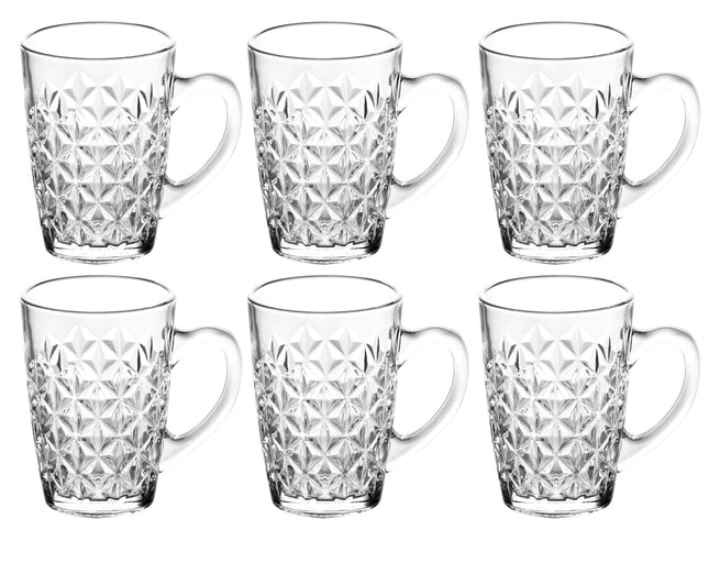 Tassen mit Griff – Glasset, 6-teilig