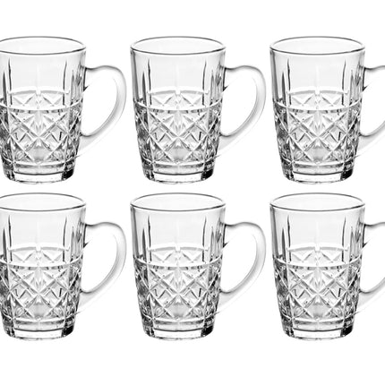 Tassen mit Griff – Glasset, 6-teilig
