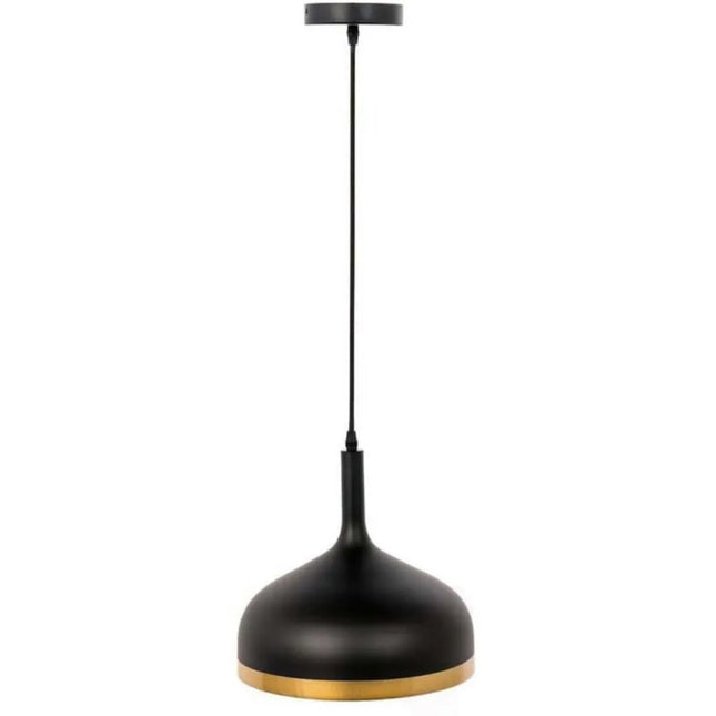 Hängelampe Schwarz/Gold