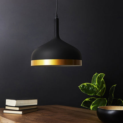 Hanglamp zwart/goud