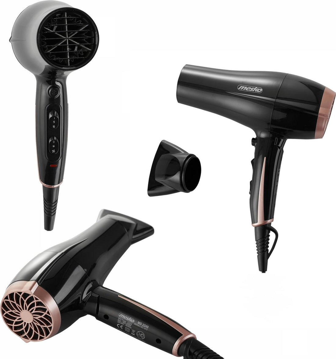 Sèche-cheveux - 2000W - noir MS 2249 Mesko