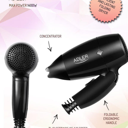 Adler AD2251 - Haartrockner - 1400W