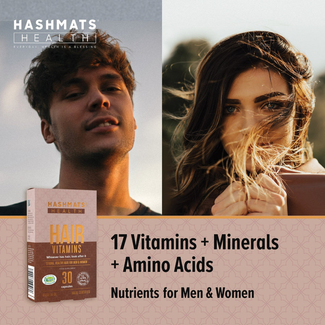 Hair Vitamin Bundle 4-Pack - Halal and Vegan certified