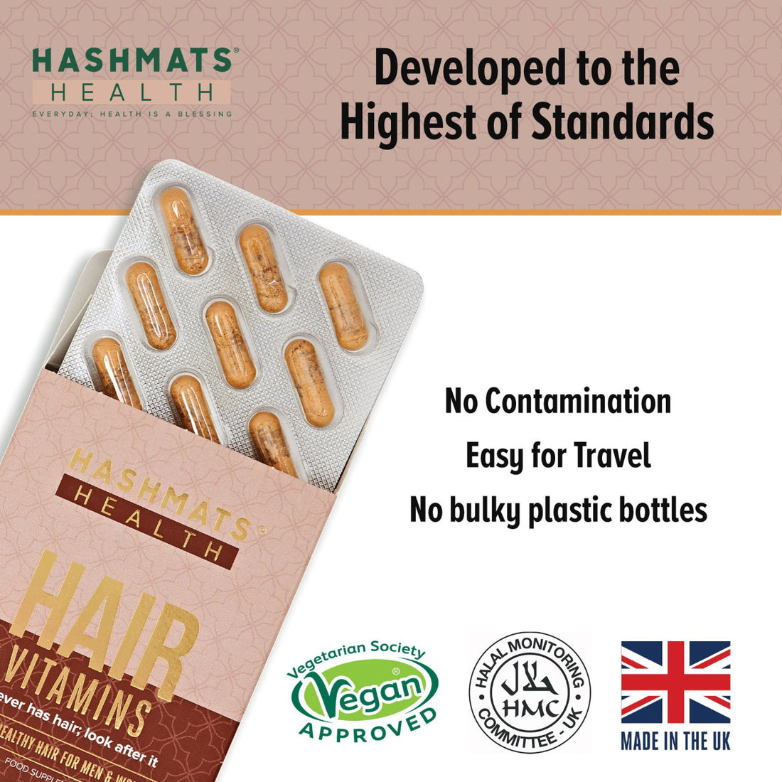 Hair Vitamin Bundle 4-Pack - Halal and Vegan certified