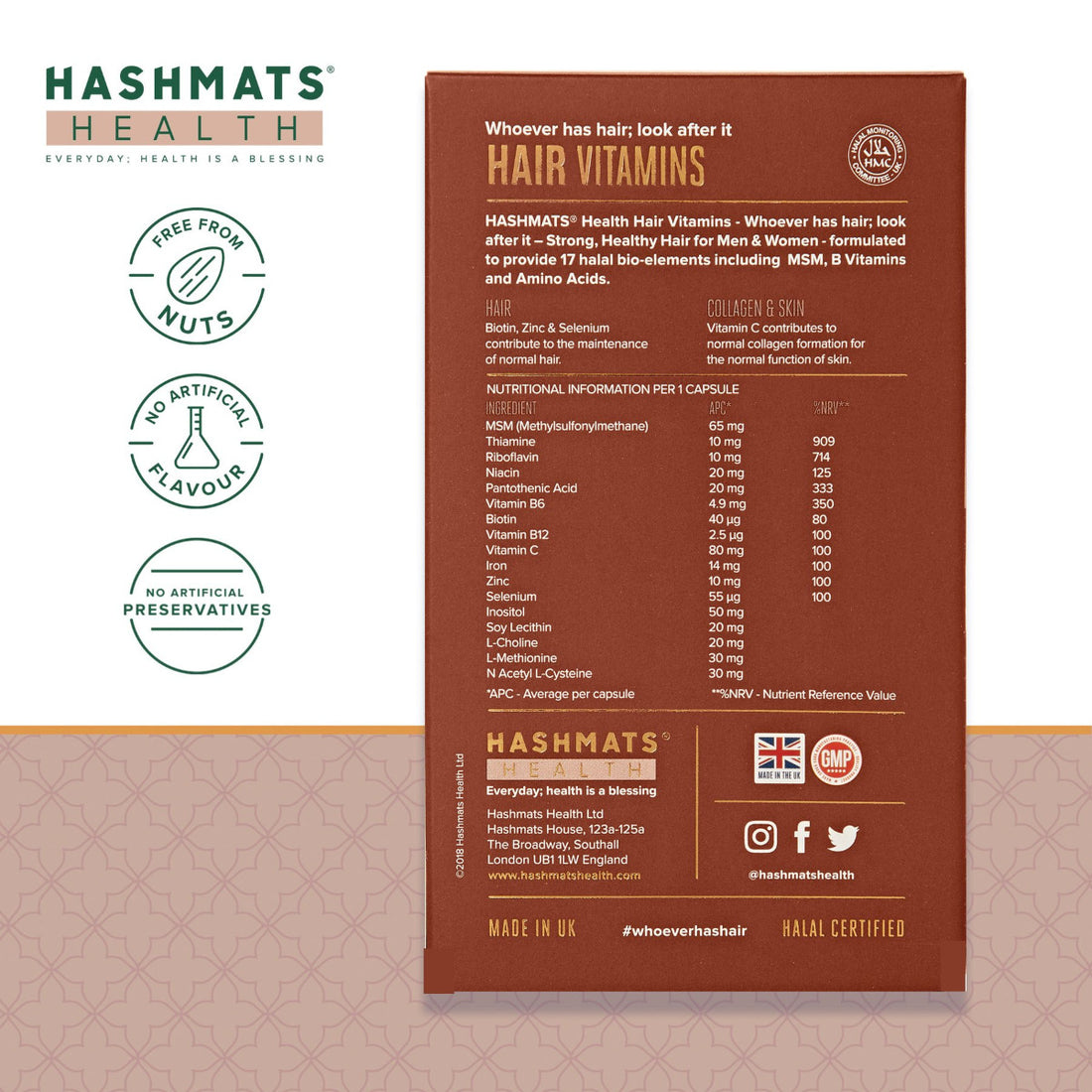 Hair Vitamin Bundle 4-Pack - Halal and Vegan certified