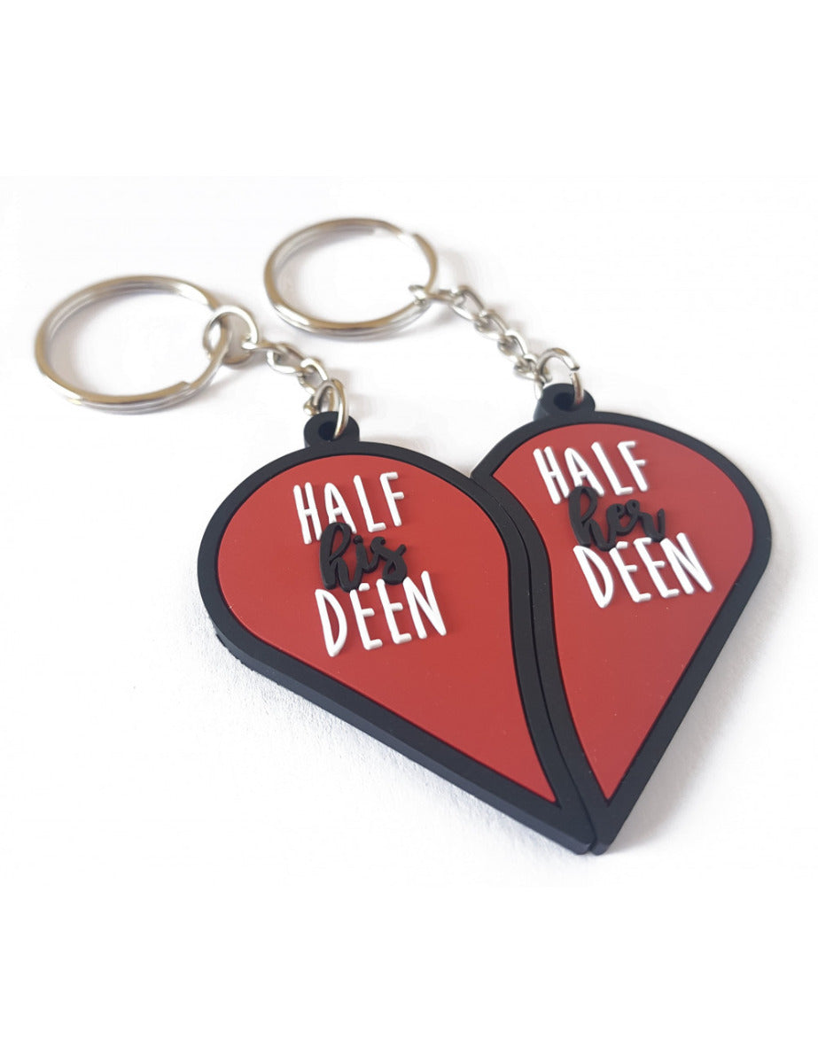Half his & her deen keychain