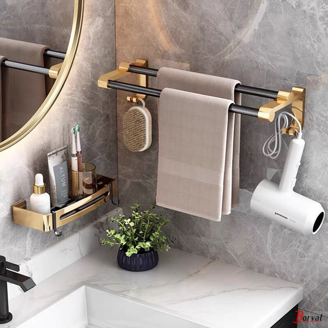 Porte-serviettes de salle de bain