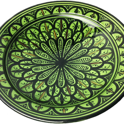 Marokkanische Schale grün 35 cm