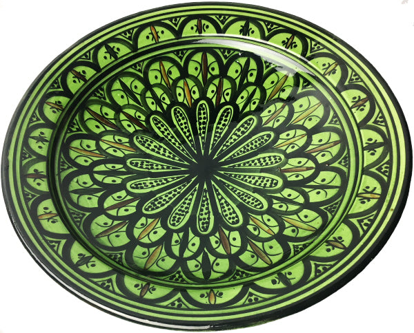 Marokkanische Schale grün 35 cm
