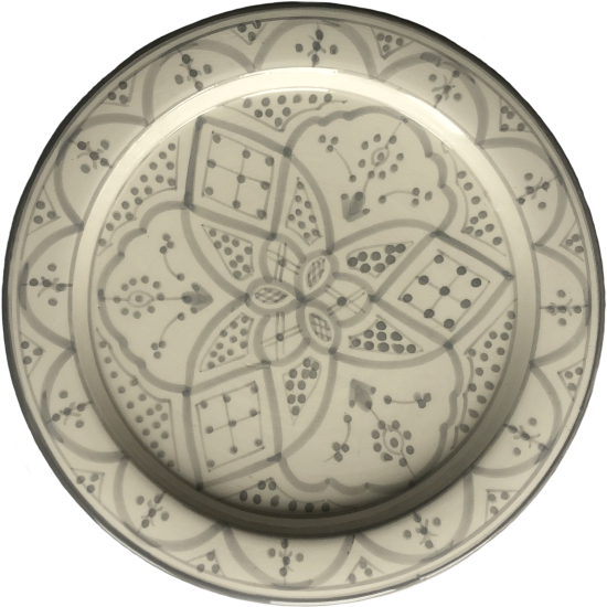 Handmade Moroccan plate 25 cm
