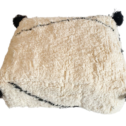 Marokkanischer handgefertigter Berber-Pouffe (Beni Ourain)