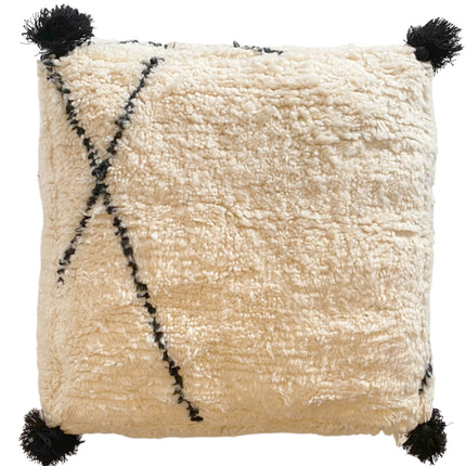 Marokkanischer handgefertigter Berber-Pouffe (Beni Ourain)