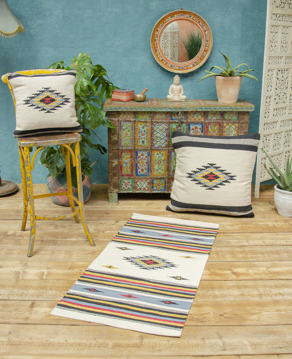 Tapis kilim tissé à la main 70 x 140 cm
