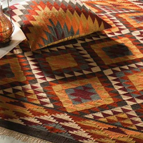 Housse de coussin Kilim tissé main