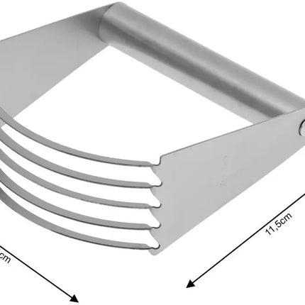 Kinghoff KH3378 - Manueller Küchenhacker aus Edelstahl - 5 scharfe Klingen - Ideal zum Herstellen von Teig, Hacken von Butter und mehr