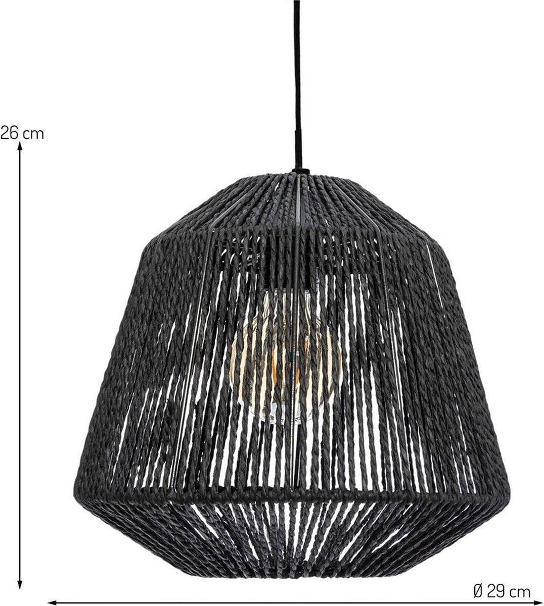Suspension Boho Ø 29 cm Noir