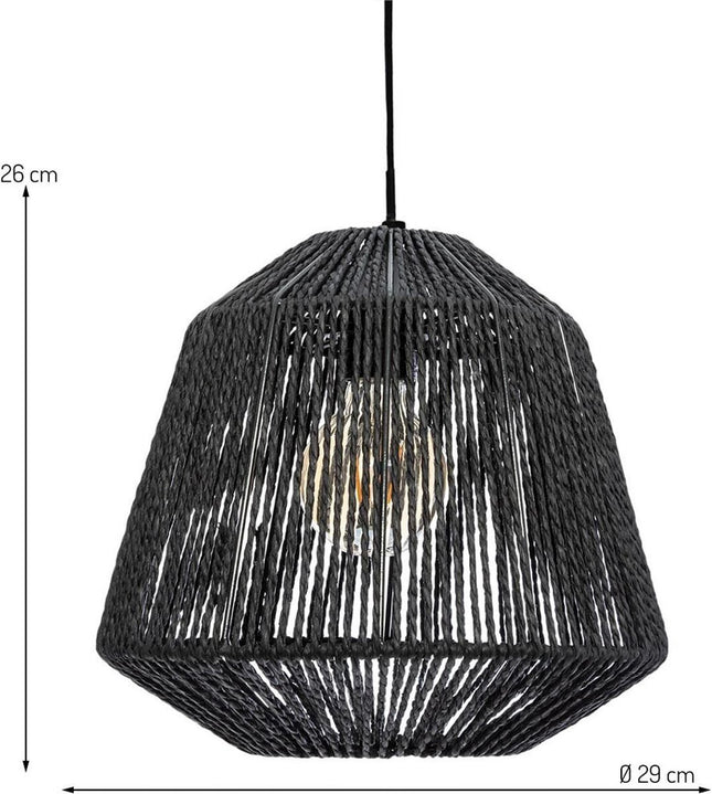 Hanglamp Boho Ø 29 cm Zwart