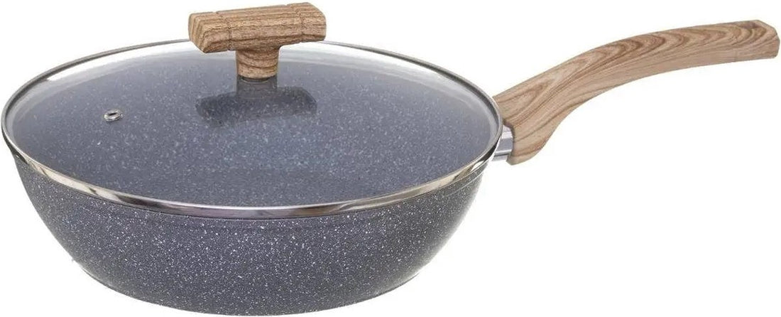 Secret de Gourmet - Wok - Poêle à frire avec couvercle