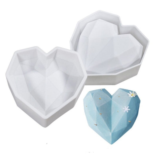 Silikonform Herzen Backform 3D