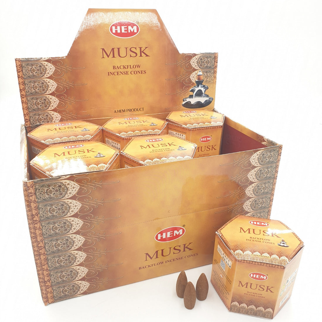 Musk backflow incense cones